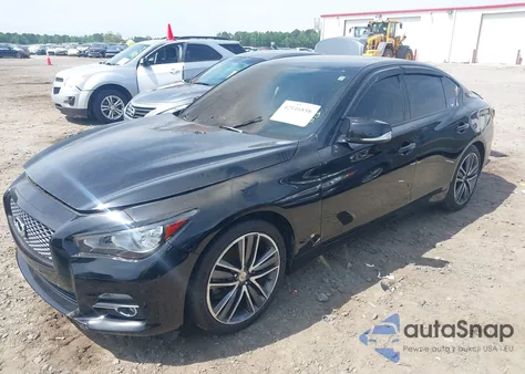 2015 Infiniti Q50 Premium z USA, uszkodzony, nr VIN JN1BV7AR3FM402017